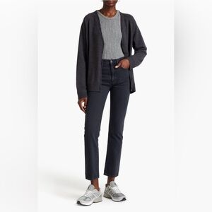 TOTEME High-Rise Straight-Leg Jeans – Vintage Black